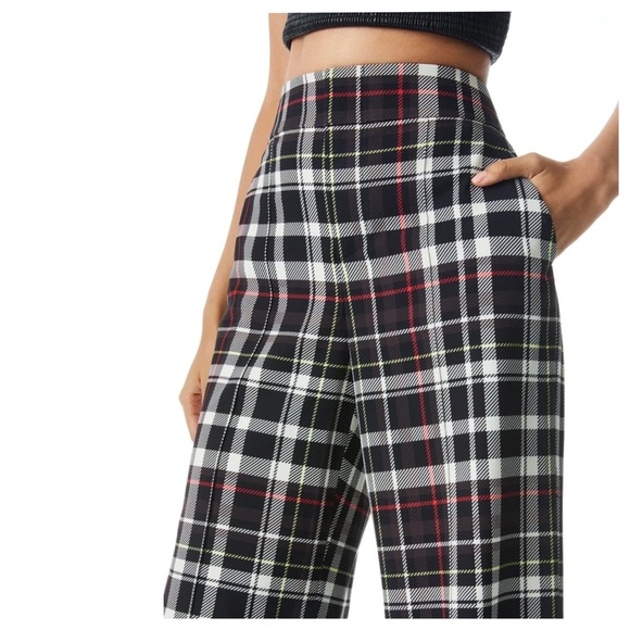 ALICE + OLIVIA Dylan Plaid Wide Leg Pant - Picture 3 of 12